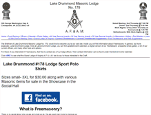 Tablet Screenshot of lakedrummond178.org